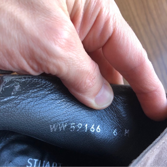 STUART WEITZMAN Lofty Suede Ankle Boots/Heels Gray Size 6M - Picture 12 of 14